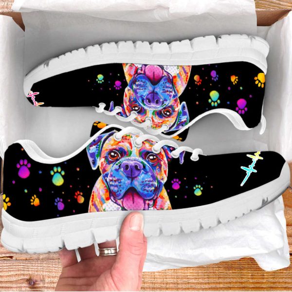 Boxer Dog Lover Shoes Colorful Sneakers Walking Running Lightweight Casual Shoes For Pet Lover