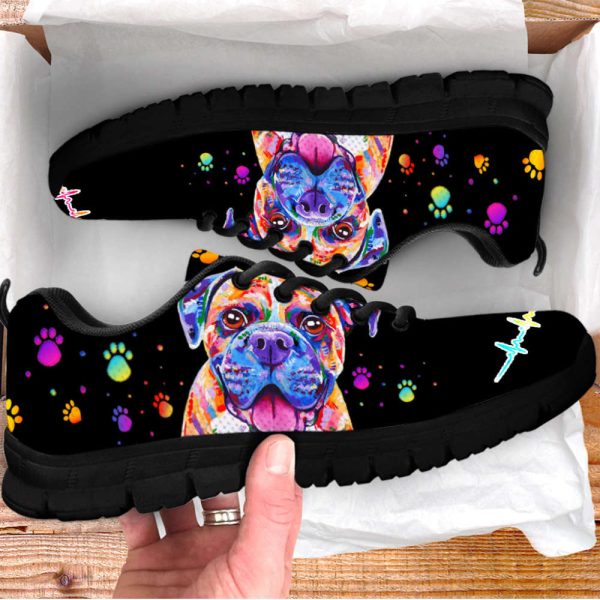 Boxer Dog Lover Shoes Colorful Sneakers Walking Running Lightweight Casual Shoes For Pet Lover
