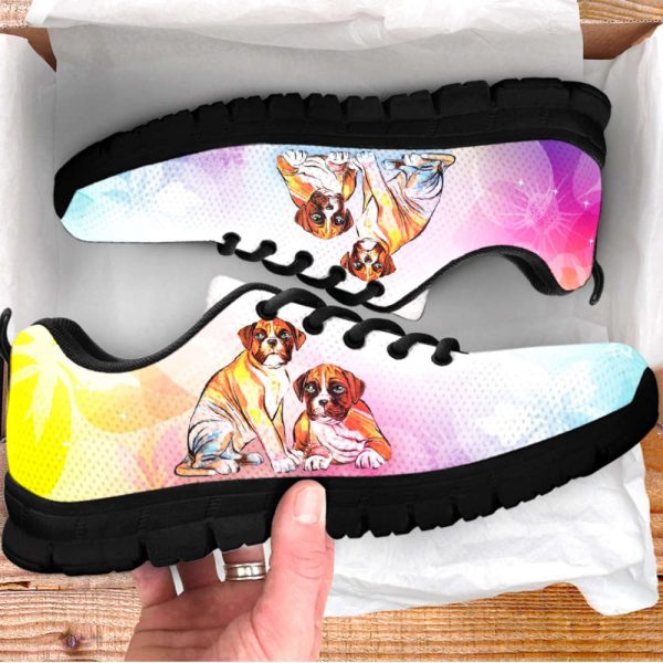Boxers Dog Lover Shoes Colorfull Sneakers Walking Running Lightweight Casual Shoes For Pet Lover