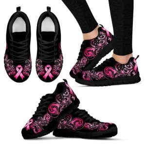 Breast Cancer Awareness Pink Ribbon Women’s…
