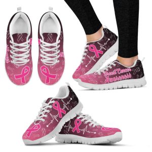 breast cancer awareness shoes heartbeat sneaker walking shoes best shoes for men and women 1.jpeg