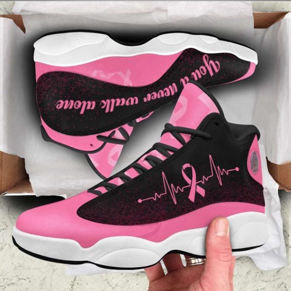 Breast Cancer Awareness Shoes, You’ll Never Walk Alone, Pink Ribbon Shoes,Breast Cancer Gifts