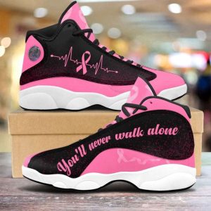 breast cancer awareness shoes you ll never walk alone pink ribbon shoes breast cancer gifts 1 2.jpeg