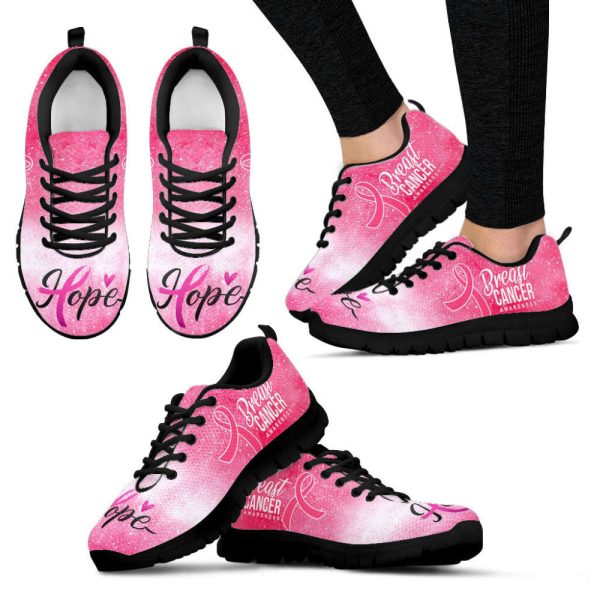 Breast Cancer Hope Shoes Sneaker Walking Shoes, Best Gift For Men And Women