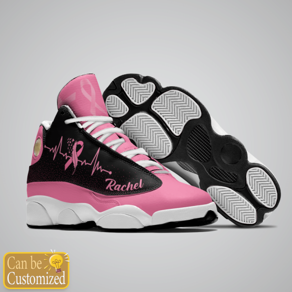 Breast Cancer I Wear Pink For Myself Custom Name Shoes, Best Gift For Men And Women