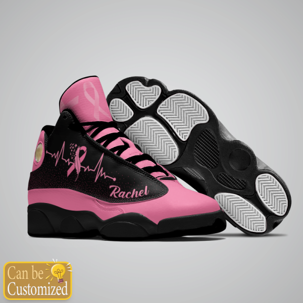 Breast Cancer I Wear Pink For Myself Custom Name Shoes, Best Gift For Men And Women