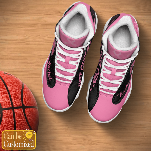 Breast Cancer Just Cure It Custom Name Shoes, Best Gift For Men And Women