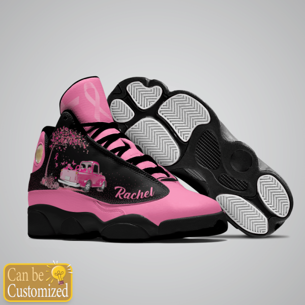 Breast Cancer Just Cure It Custom Name Shoes, Best Gift For Men And Women