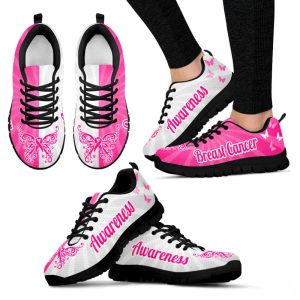 breast cancer shoes 2 color sneaker walking shoes best shoes for men and women cancer awareness.jpeg