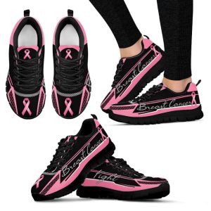 Breast Cancer Shoes Fight Grid Sneaker…