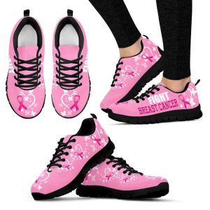 Breast Cancer Shoes Fight Heart Pink…