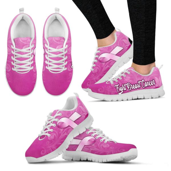 Breast Cancer Shoes Fight Pink Sneaker Walking Shoes, Best Shoes For Men And Women