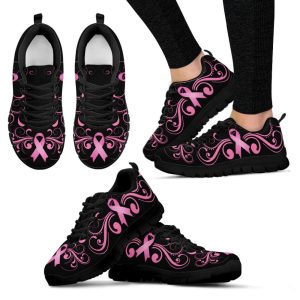 breast cancer shoes flower ribbon sneaker walking shoes for men and women 1 1.jpeg