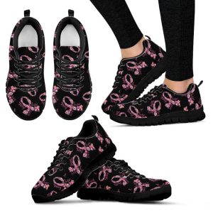Breast Cancer Shoes Flower Sneaker Walking…