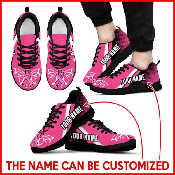 Breast Cancer Shoes Halftone Sneaker Walking Shoes, Best Gift For Men And Women