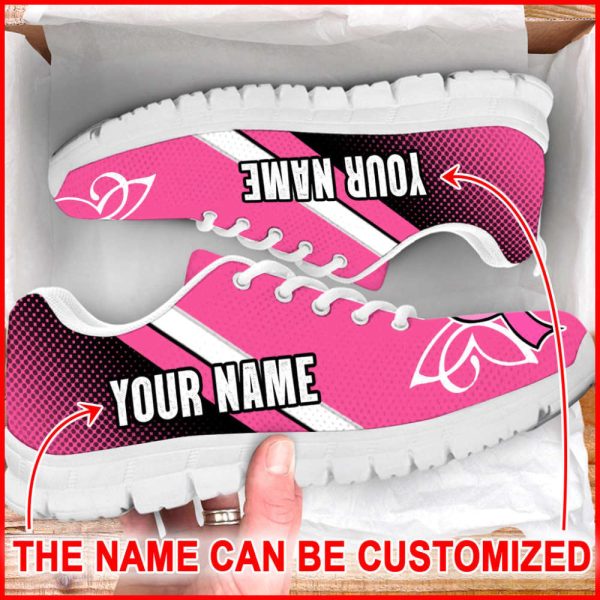 Breast Cancer Shoes Halftone Sneaker Walking Shoes, Best Gift For Men And Women