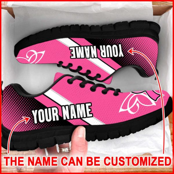 Breast Cancer Shoes Halftone Sneaker Walking Shoes, Best Gift For Men And Women