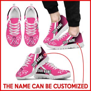Breast Cancer Shoes Halftone Sneaker Walking…
