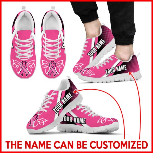 Breast Cancer Shoes Halftone Sneaker Walking Shoes, Best Gift For Men And Women