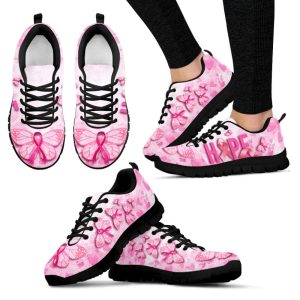 breast cancer shoes hope pink sneaker walking shoes best gift for men and women cancer awareness.jpeg