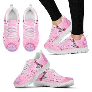 breast cancer shoes hummingbird ribbon sneaker walking shoes best gift for men and women cancer awareness 1.jpeg