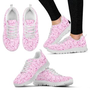 breast cancer shoes pattern pink sneaker walking shoes best gift for men and women 1 1.jpeg