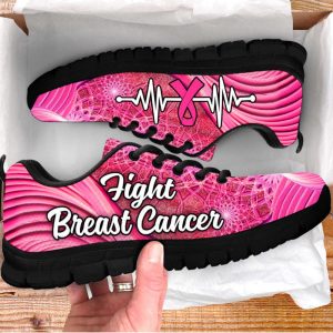 breast cancer shoes ribbon fight flower light sneaker walking shoes best shoes for men and women cancer awareness 3.jpeg