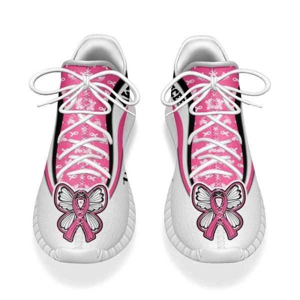 Breast Cancer Shoes Symbol Stripes Pattern Coconut Shoes Lightweight Shoes For Men Women