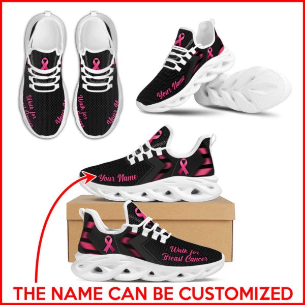Breast Cancer Walk For Name Simplify Style Flex Control Sneakers For Men And Women