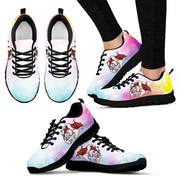 Bull Dog Lover Shoes Colorfull Sneakers Walking Running Lightweight Casual Shoes For Pet Lover