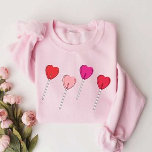 candy heart sweatshirt heart sucker sweatshirt valentines day sweatshirt for women.jpeg