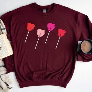 candy heart sweatshirt heart sucker sweatshirt valentines day sweatshirt for women 7.jpeg