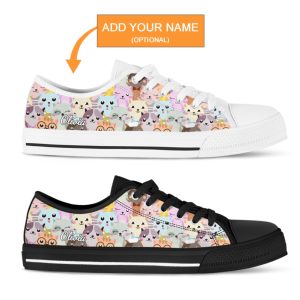cat lover shoes cat sneakers low top shoes for cat owner gifts 2.jpeg