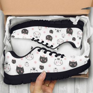 cat princess shoes custom name shoes cat pattern running sneakers for pet lover 1.jpeg