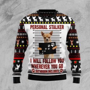 chihuahua personal stalker ugly christmas sweater gift for christmas ugly sweater for men and women 1 1.jpeg