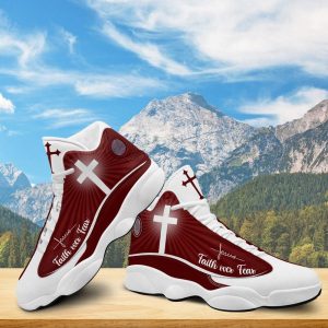 christian basketball shoes faith over fear jesus basketball shoes red design jesus shoes christian fashion shoes 2.jpg
