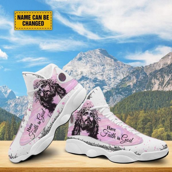 Christian Basketball Shoes, Have Faith In God Jesus Basketball Shoes For Men Women