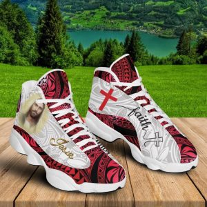 Christian Basketball Shoes, Jesus Faith Portrait…