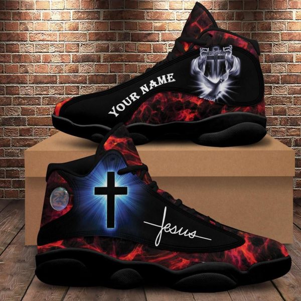 Christian Basketball Shoes, Jesus Sparkle Cross Jesus Faith Basketball Shoes For Men Women