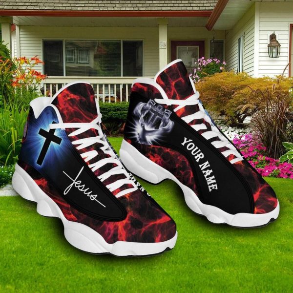 Christian Basketball Shoes, Jesus Sparkle Cross Jesus Faith Basketball Shoes For Men Women