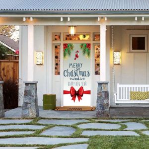 christmas bow door decor christmas door covers outdoor christmas decorations christmas door hanger holiday door covers 1.jpeg