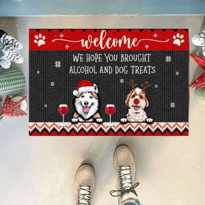christmas decorations 2023 personalized dog doormat funny welcome mat winter decoration santa pet doormat winter mat 1.jpeg