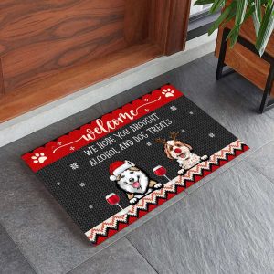 christmas decorations 2023 personalized dog doormat funny welcome mat winter decoration santa pet doormat winter mat 2.jpeg