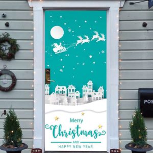 christmas door banner cover for front door christmas door covers christmas door decor happy holidays decorations santa door banners 1.jpeg