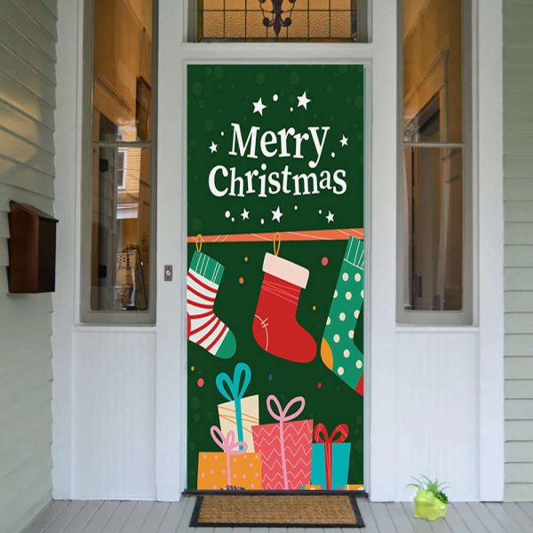 Christmas Stockings Door Decor – Christmas Door Covers – Christmas Gift For Family