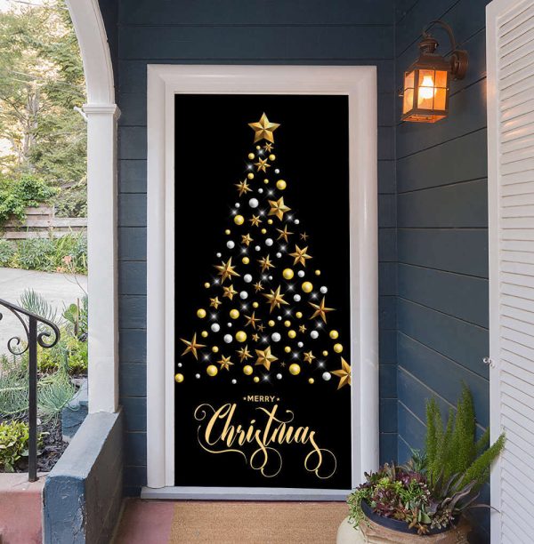 Christmas Tree Door Cover, Holiday Front Door Cover, Christmas Gift For Family