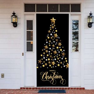 Christmas Tree Door Cover, Holiday Front…