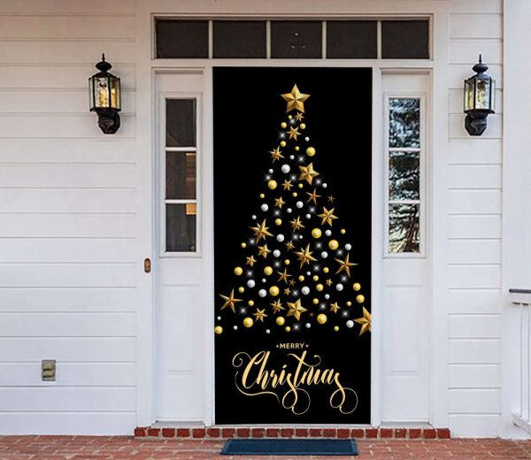 Christmas Tree Door Cover, Holiday Front Door Cover, Christmas Gift For Family