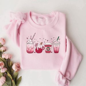 Coffee Sweatshirt, Valentine Sweatshirt, Couple Sweatshirt,…