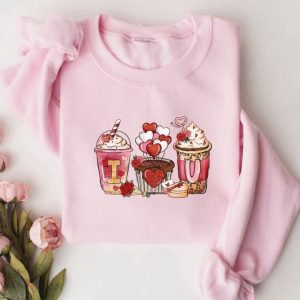 Coffee Sweatshirt, Valentines Day Sweater, Valentine…